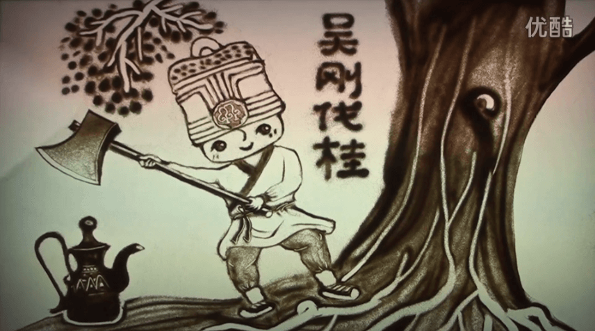 中秋節(jié)宣傳片，沙畫中秋節(jié)宣傳片
